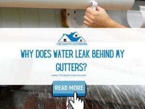Why Does Water Leak Behind My Gutters?|infographic illustration on the Common Causes of Water Leaking Behind Gutters|Infographic illustration on the Best Gutter Materials for Long-Term Performance